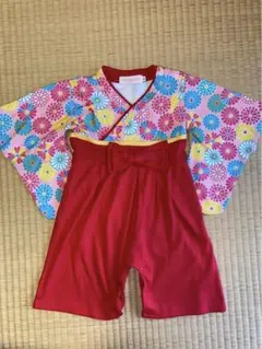 子供ベビー袴ロンパース90cmお正月ひな祭り七五三