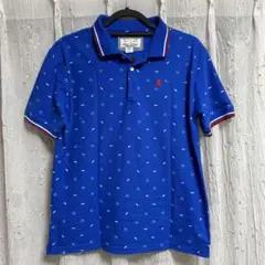 Skkone Vintage 青模様ポロシャツ Lサイズのサムネイル