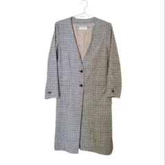 セール匿名配送⭐️LOWRYS FARM　ノーカラーロングジャケット