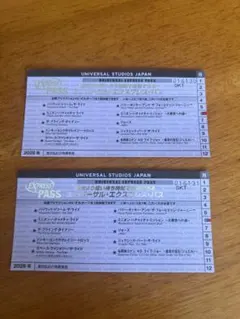ユニバーサル　エクスプレスパス　2枚セットのサムネイル