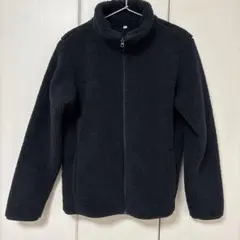 ネイビーフリースジャケット ジップアップ