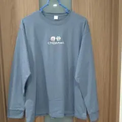 ちいかわ　あのこ 長袖Tシャツ ブルー メンズ3Lサイズ