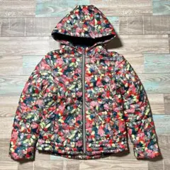 140cm ZARA Girls ナイロンジャケット 中綿 花柄 フラワー