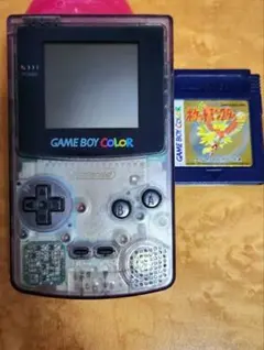 ゲーム太郎さん専用 ゲームボーイカラー クリアパープル 本体とカートリッジ