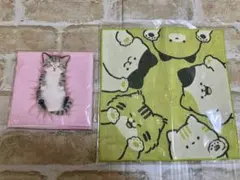 フェリシモ猫部 ハンカチ 2枚セット へそ天 はる蔵