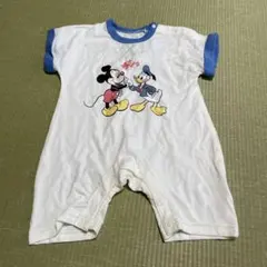 バースデイ　フタフタfutafutaディズニー　ミッキードナルド　ロンパース