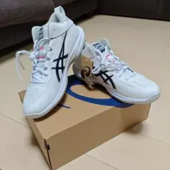 ASICS 　GELHOOP V17 EXTRA WIDE ホワイト/ネイビー