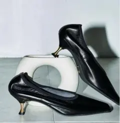 LeTalon GRISE 本革レザーストレッチパンプス