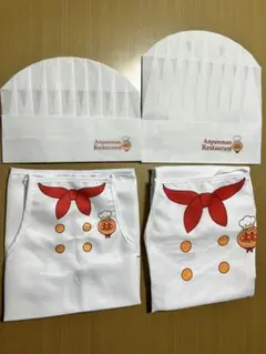 アンパンマンレストラン限定　エプロンシェフハット付き