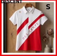 DESCENTE GOLF✨ライジングデザイン ショートスリーブシャツ　Sのサムネイル