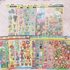 キラッとホログラムシール　まとめ売り17枚クレヨンしんちゃん　ジョージ　ミニオン