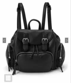 未使用品　GRL ブラック レザーリュックのサムネイル