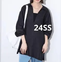 24SS SLOBE IENA　リネンスキッパー プルオーバー シャツ　ブラウスのサムネイル