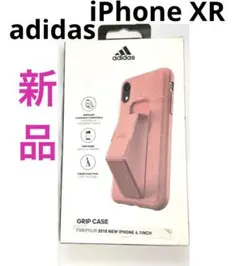 新品 adidas　アディダス iPhone XR用　グリップケース　ピンク