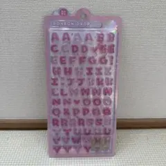 【正規品】ボンボンドロップシール　えいもじ　ピンク