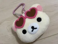 コリラックマ フェイスポーチ ハートサングラス