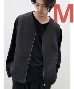 LIDNM light tweed zip vest Mサイズ