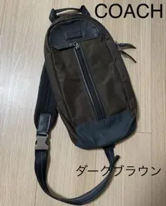 美品・ほぼ未使用】コーチ ボディバッグ ヴァリック ナイロン レザー