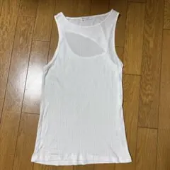 JEANASIS ホワイト リブ タンクトップのサムネイル