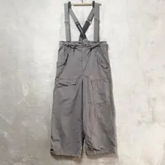 niko and.../サスペンダー付きカーゴパンツ/M/ウエストゴム グレー