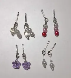 リカちゃん　ピアス４点セットシルバー②