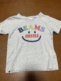 beams ビームスミニ　Tシャツ　グレー　スマイル　90cm