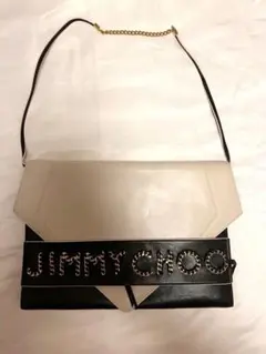 JIMMY CHOO ショルダーバッグ バイカラー チェーンロゴのサムネイル