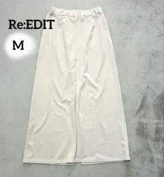 【値下げしました】Re:EDIT 前後2WAYジョーゼットポンチナロースカートMのサムネイル