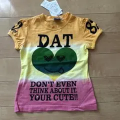 新品DATニコちゃん両プリ　ラインストーンタイダイ半袖Tシャツ3465円　130