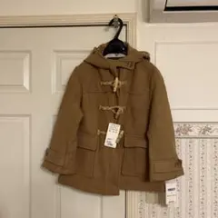 【タグ付き新品】ブラウン ダッフルコート フード付き