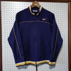 80s90s asicsアシックス　トラックジャケット　ジャージ　刺繍　M 古着