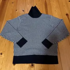 GU メンズ グレンチェックセーター M