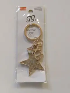 DAISO 星形キーホルダー　キーチェーン　ゴールド
