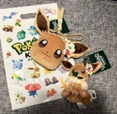 値下げ！【新品・ショップ袋付】ポケパーク　イーブイぬいぐるみ&ポシェットセット