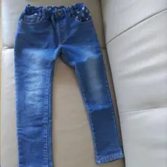 キッズ デニム風 ロングパンツ 130