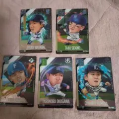 プロ野球 デフォルメカード５枚セット