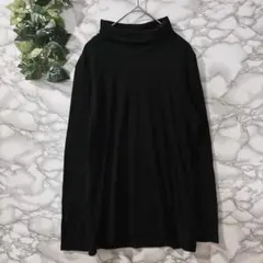 UNIQLO ブラック タートルネック セーター XL ユニクロ 大きめ