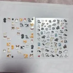 ネイルシール レジン封入 犬 シール