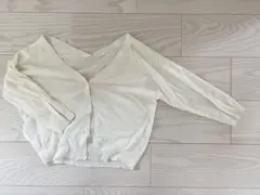 Honeys Vネック カーディガン ホワイト Lサイズのサムネイル