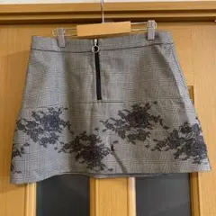 ZARA 台形スカート　チェック柄