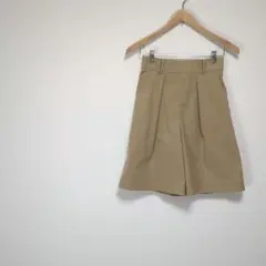 アダムエロペ キュロットスカート ハーフパンツ 無地 横ファスナー Aラインのサムネイル