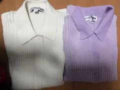 試着のみ　UNIQLO イネス リブポロカーディガン セット