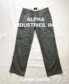 ALPHA INDUSTRIES.INC カーゴパンツ　カーキ　Mサイズのサムネイル