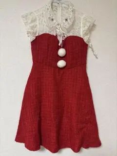BayBClub 赤 レース襟 サンタドレス