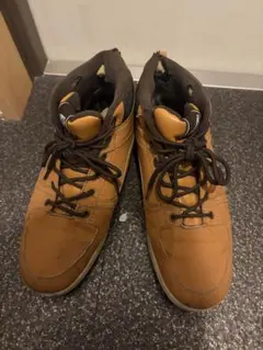 バンズ　ブラウン ハイカットスニーカー