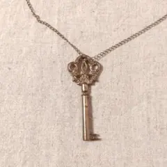 鍵型ペンダントネックレス ゴールド キー チェーン 金 N-1
