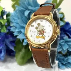【極美品】SEIKO ALBA ミッキーマウス 腕時計 クォーツ 稼働　ゴールド