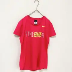 NIKE/ナイキ】DRY-FIT ピンク　蛍光　Tシャツ　半袖　プリントデザイン