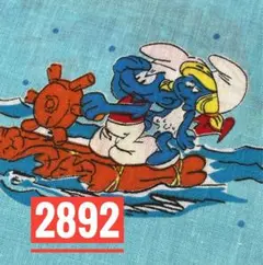 2892ビンテージ生地☆スマーフちゃん