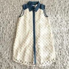 【タグ付新品】定価1.5万 ノースリーブシャツ ブラウス　フリーズショップ
